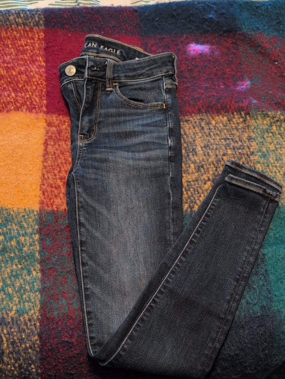 American Eagle Outfitters Dark Blue Skinny Jeggings
